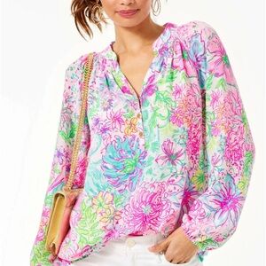 Lilly Pulitzer Elsa Silk Top